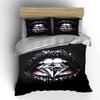 Diamond Glitter Lips Art Bedding Duvet Cover Set  (1*Duvet Cover 2*Pillowcases, without duvet insert)