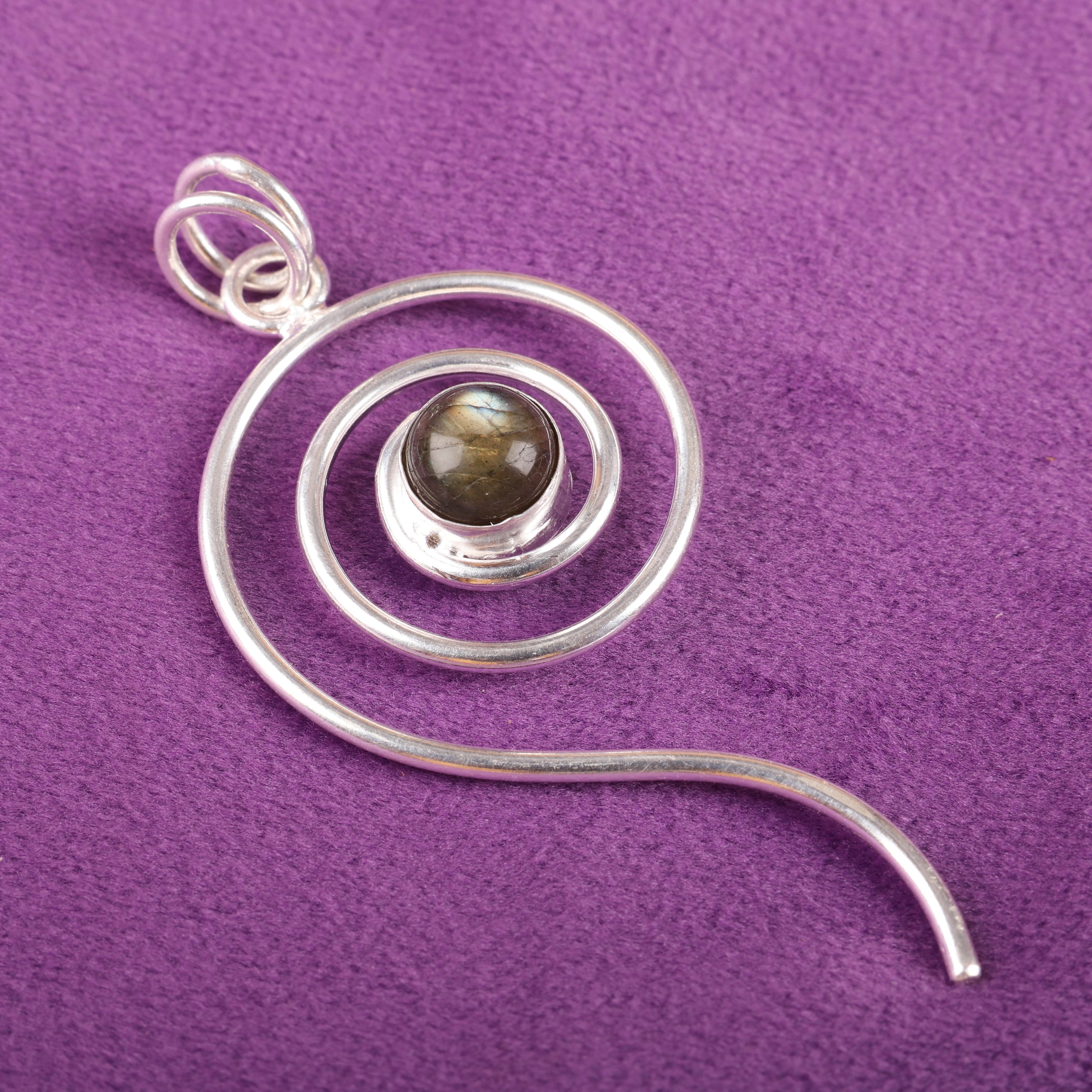 

Подвеска из лабрадорита, ручная работа, драгоценный камень, серебряный кулон 925 пробы, антикварная бижутерия, для подарка, серебряные украшения 2.57 Inhces синий