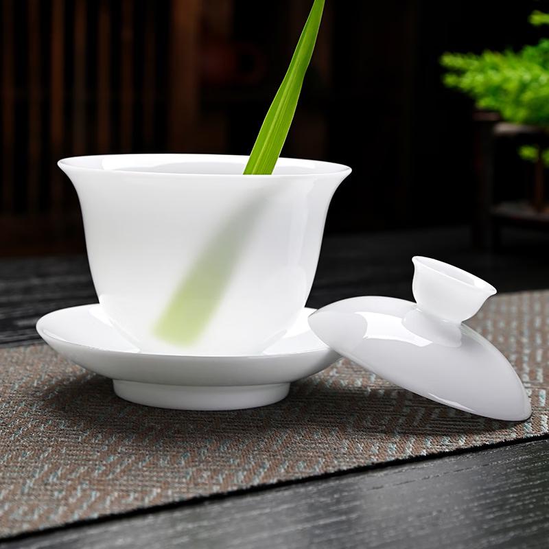 Ice Jade Ceramic Kung Fu Tea Set with Master Cup