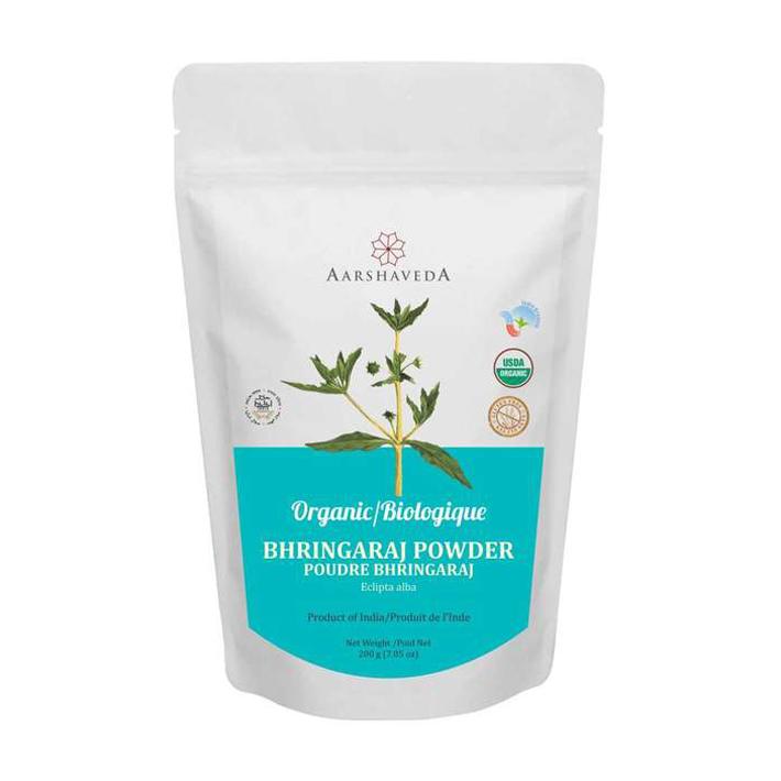 

Порошок Брінгараджа (200 г), Organic Bhringaraj Powder, Aarshaveda 11.5