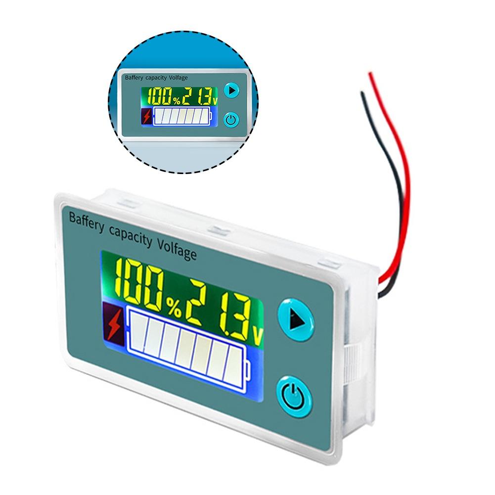 Accurate LCD Battery Power Display Voltmeter Digital Display For Lithium Iron Lead-Acid Reliable Electrical Equipment