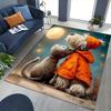1pc Anime Cartoon Design Dog and Cat Office Chair Mat - Non-Slip Carpet for Home Decor, Suitable for All Seasons, Perfect Gift for Holidays.C086