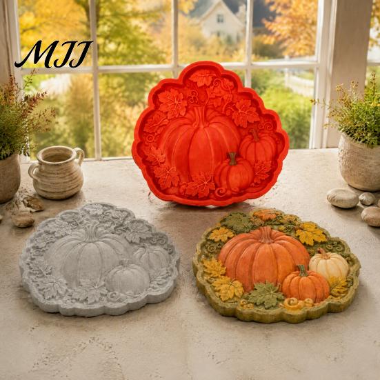 Reusable Plastic Path Maker Stepping Stone Mold, Sunflower/Butterfly/Bee/Pumpkin/Snowflake/Mushroom/Fairy Paver Molds, Concrete Garden Molds Mold for