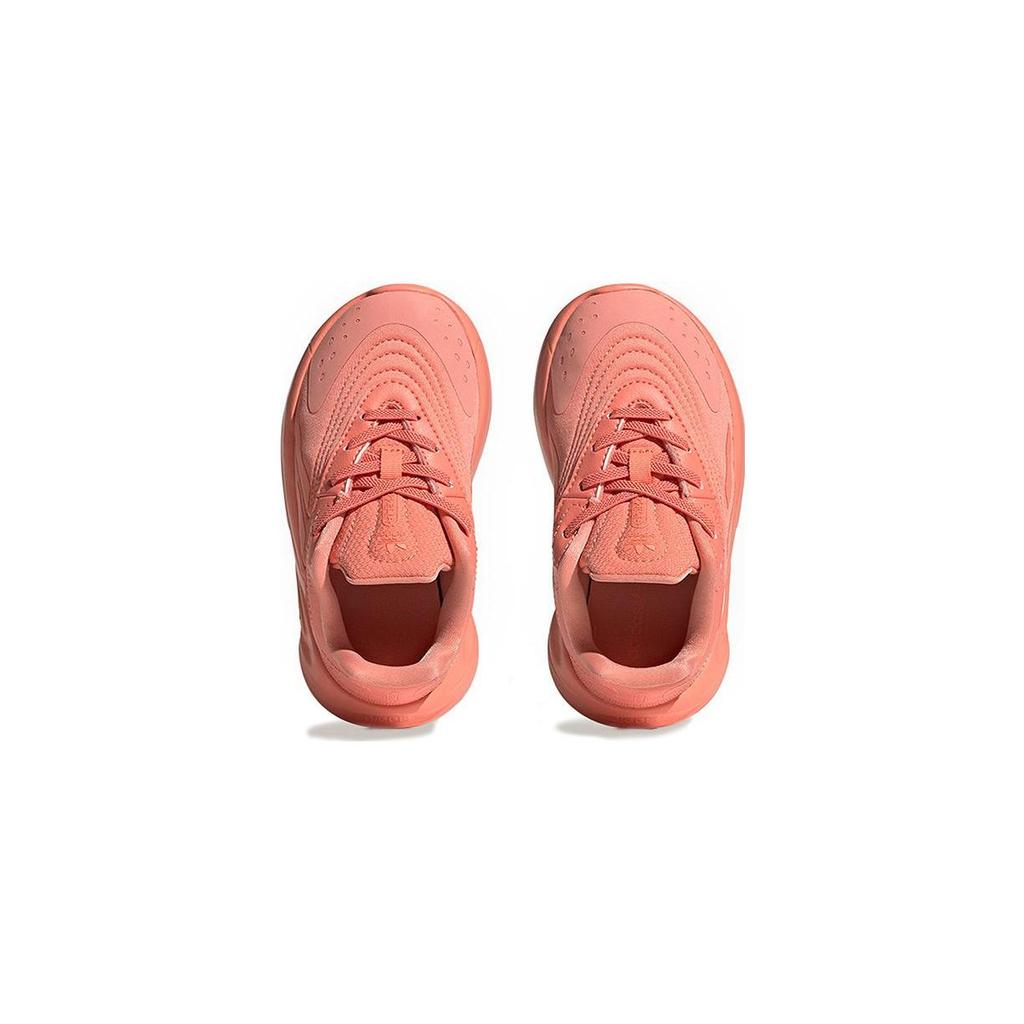 Adidas Originals Ozelia Slip Resistant Anti Kick Low top Toddler Shoes Orange Infant And Toddler HQ1618