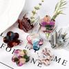4 Pcs Flower Shape Geometric Hair Claw PVC Crab Claw Clips Fashion Kids Barrettes  Daily Wear