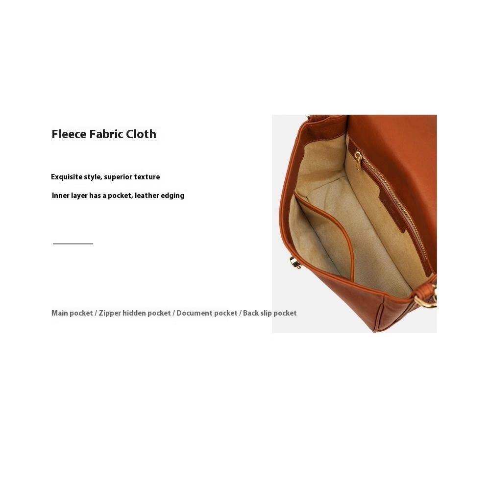 First Layer Vegetable Tanned Cowhide Retro Shoulder Bag Bag Versatile Messenger Small Square Bag Genuine Leather Women's Bag