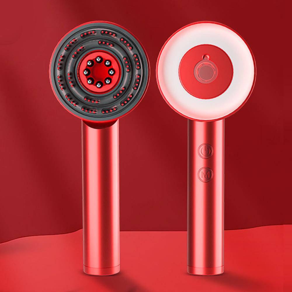 

Массажная расческа для волос Массажная щетка для кожи головы Способствует росту волос Красный свет Массаж головы Здоровье против выпадения волос