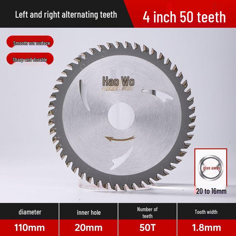 Anti-Nail Carbide Woodworking Saw Blade, Aluminum Cutting, 4-7 Inch for Handheld Angle Grinders