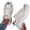 2026 Autumn Unisex Hidden Height Leather Dad Sneakers with Thick Soles for Casual and Sporty Wear