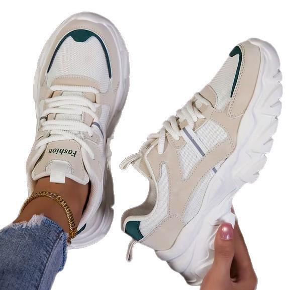 2026 Autumn Unisex Hidden Height Leather Dad Sneakers with Thick Soles for Casual and Sporty Wear