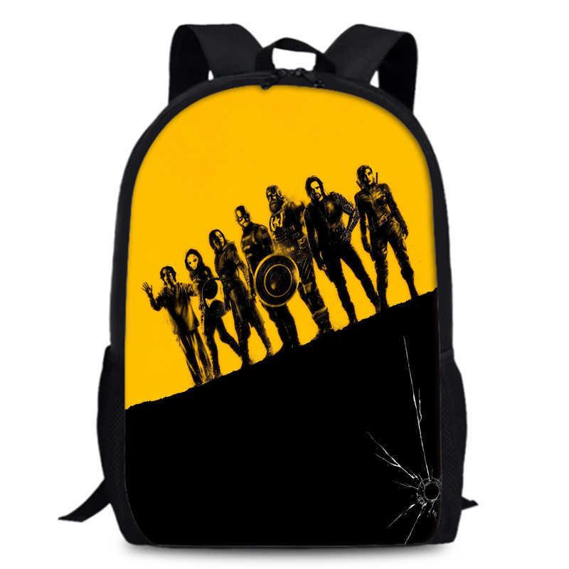 Thunderbolts Kids Durable Backpack 15in Large Capacity Oxford Schoolbag Anime