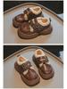 Winter 2024 Trendy Kids' Leather Shoes: Warm, Thick-Soled, Plus Velvet, Cotton-Toe Design for Boys and Girls