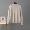 Cross-Border Autumn and Winter New Foreign Trade Half-high Collar Wool Fleece-lined Top Thick