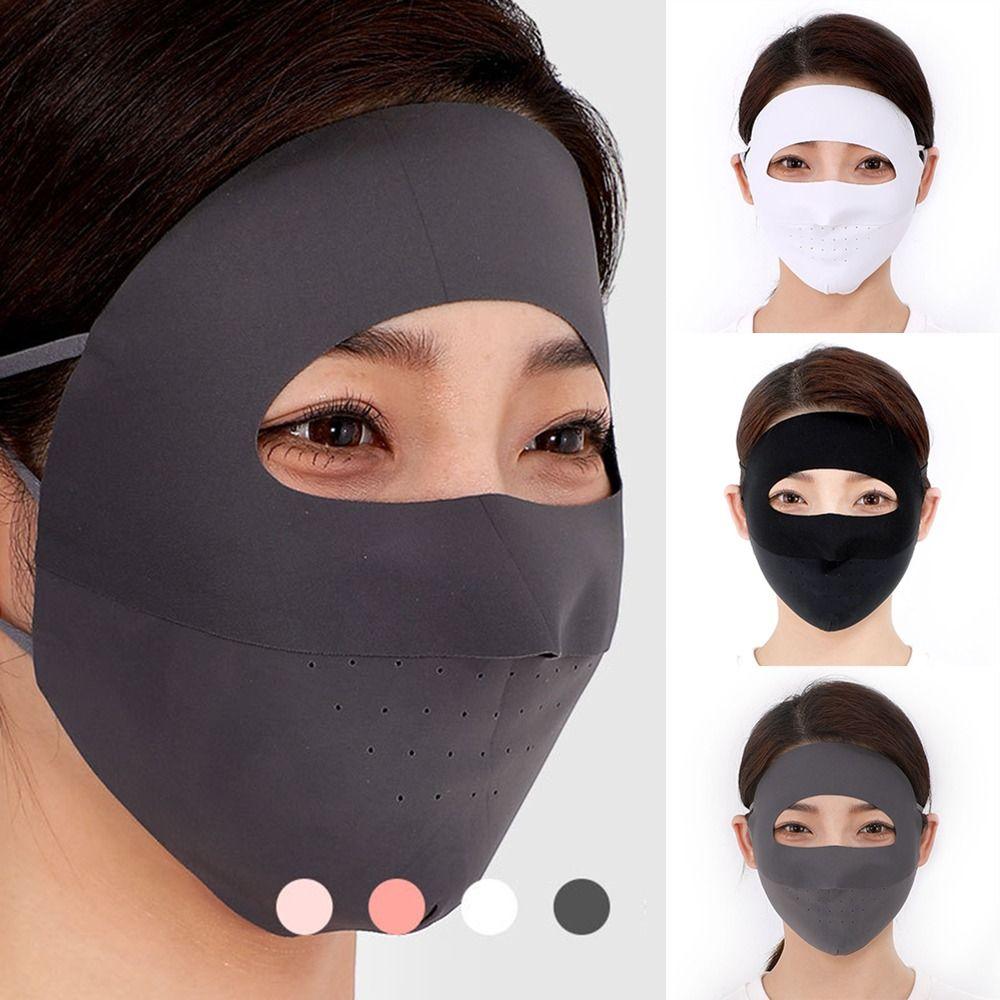 

Windproof Ice Silk Mask UV Protection Sunscreen Veil Fashion Sunscreen Face Mask Summer