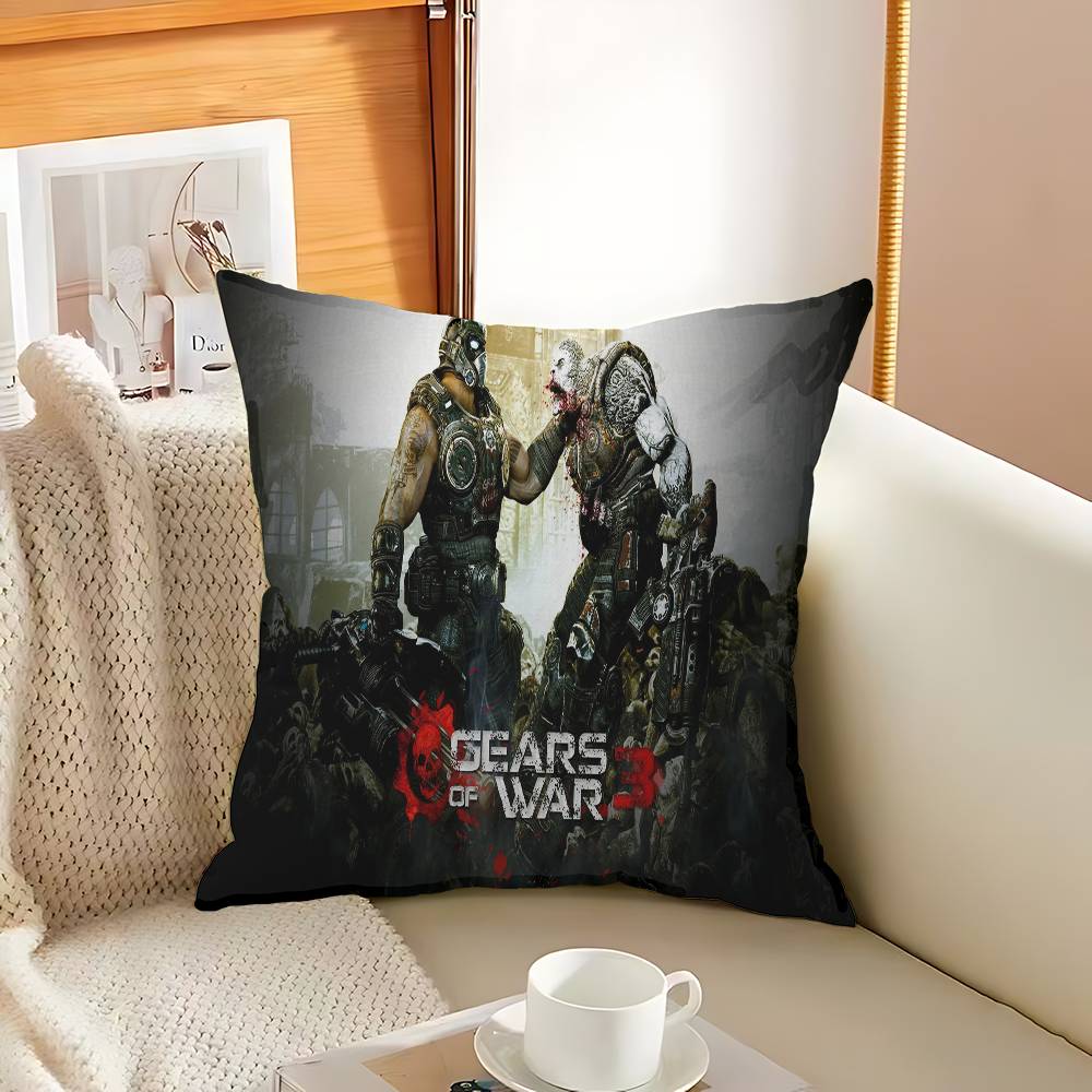 G-Gears O-Of W-War Decorative Room Aesthetics Pillow Case Home Decor Bedroom Sofa Bed Couch Pillow Cover 45x45