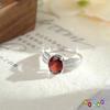 S925 Sterling Silver Ring Women's Adjustable Non-fading Inlaid Natural Crystal Stone High-end Accessories Women's Daily Jewelry Gift