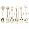 /Set Innovative Vintage Retro Zinc Alloy Spoons Fork Set Cutlery Kitchen Accessory Coffee Spoon Kitchen Tools Vintage Spoon