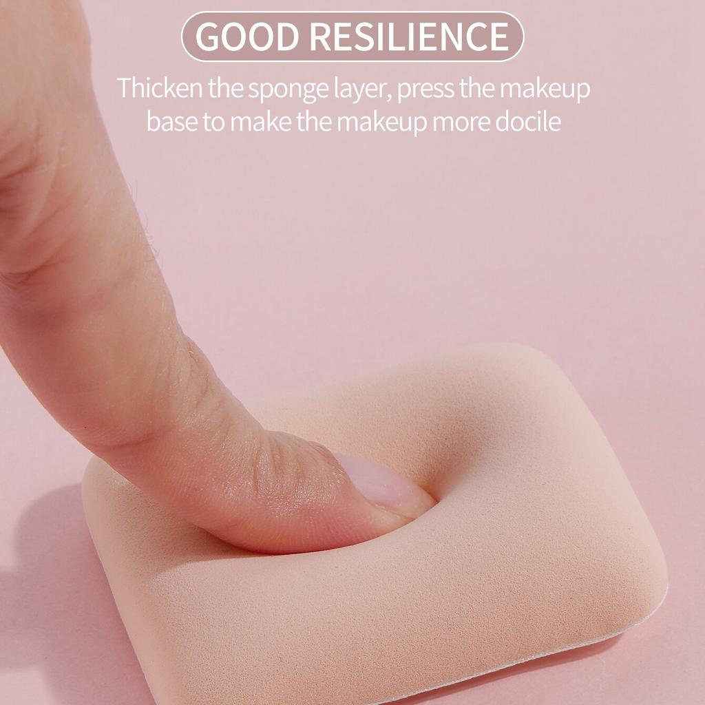 3 Pieces Dry Wet Usable Makeup Cosmetic Puff Sponge Cushion Puff for Foundation Powder Soft and Cute