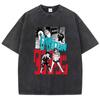 Baumwolle Gewaschen Dandadan Okarun T-Shirt Herren Japanischer Anime T-Shirt Cartoon Hohe Qualität T-Shirt Ästhetisch Mode T-Shirt Männlich