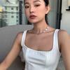 Shijia Pearl Necklace Women's Niche Light Luxury Design High-end Temperament Collarbone Chain Neck Chain Sweater Chain Bead Chain