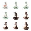 Ceramic Incense Burner Fountain Hand Shape Reflux Incense Burn Tray  Home Decoration