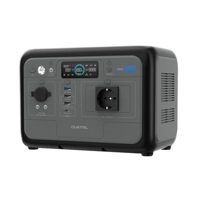 OUKITEL P800 800W Portable Power Station, 512Wh LiFePO4 Battery, AC Fast Charging, Solar Generator for Outdoor Camping Emergency