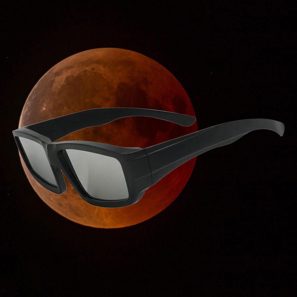 Solar Eclipse Glasses - High Quality Black Frame Sun Eclipse Shades