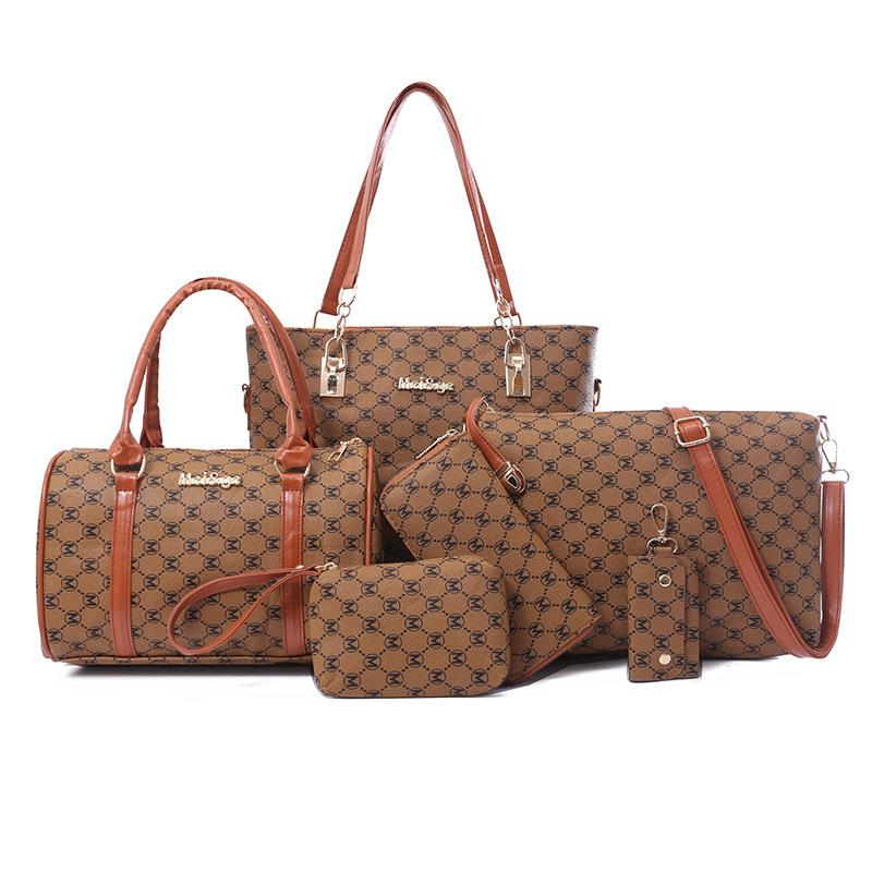 Neue Damentasche modisch trendig bedruckt Mutter-Kind-Tasche tragbar Schulter Umhängetasche Damen Tasche Buchstaben große Kapazität Tragetasche