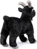 ZHONGXIN MADE Goat Plush Toy 12 Inch Realistic and Cute Black Goat Plush Super Great Gift for Animal Unique Safe Body Baby Christmas Gift (Approx.