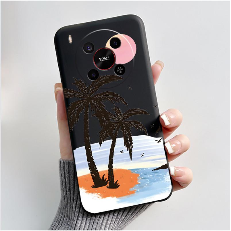 Cute Cartoon Case For ZTE Blade V70 MAX / ZTE Nubia V70 Max Printing Shell Protective Cover Soft Silicone Black Casing