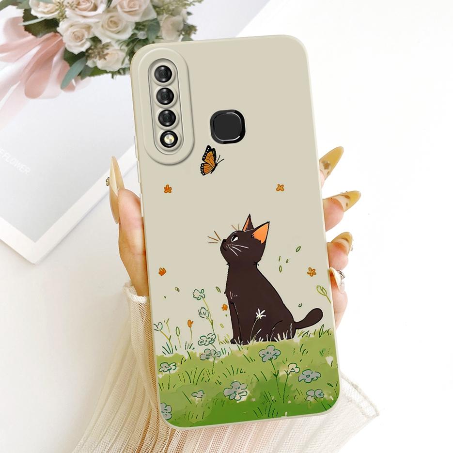 For Infinix Hot S4 Case Luxury Love Heart Buttefly Candy Painted Cover Soft TPU Matte Phone Case For Infinix Hot S4 HotS4 Fundas