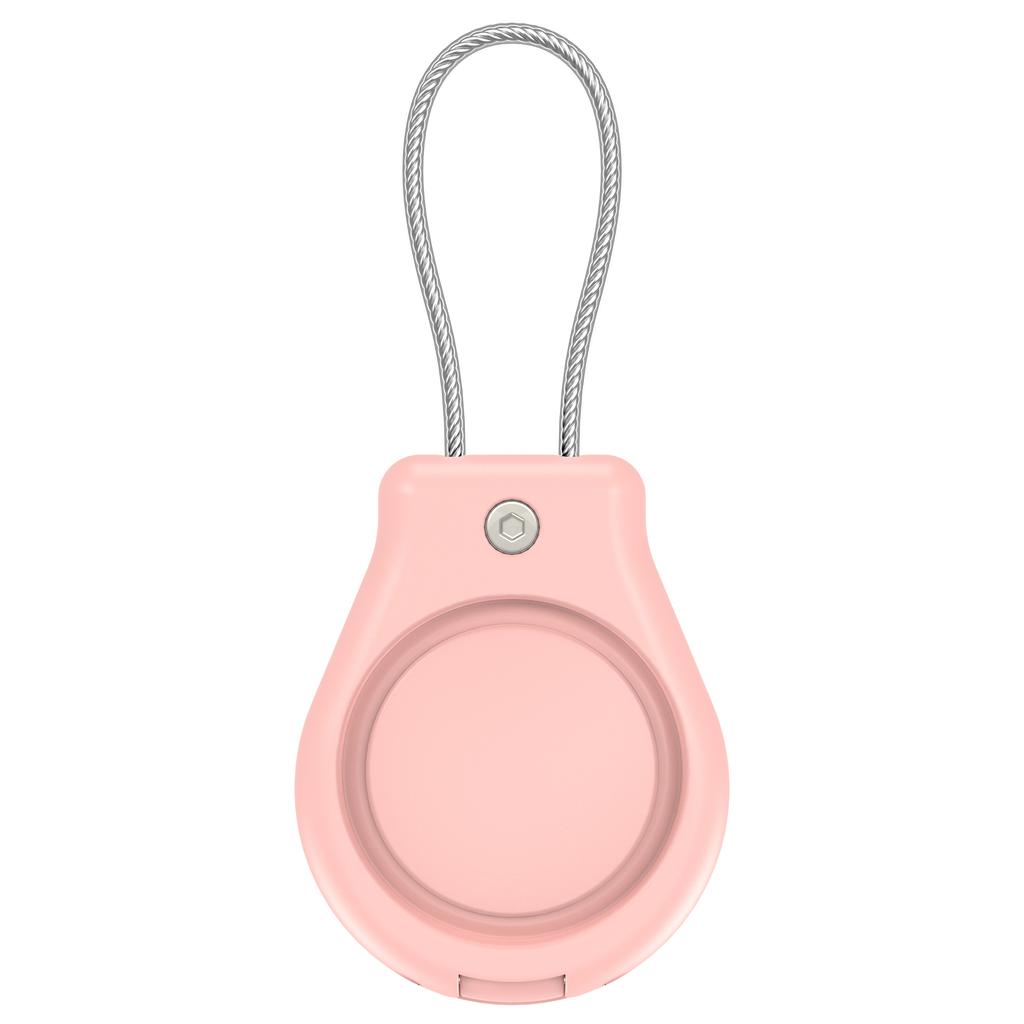 CP22 For Apple AirTag Case Bluetooth-compatible Locator Waterproof PC Protective Cover with Metal Strap