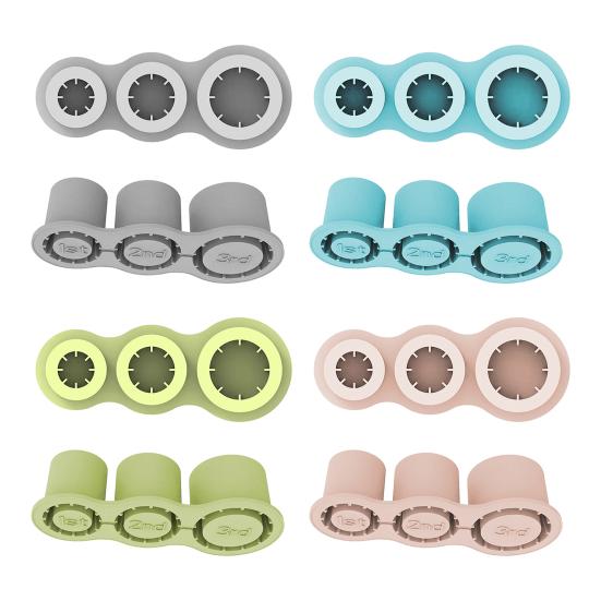 Silikon-Eiswürfelschale für 30-40-Unzen-Becher, zylinderförmige Kaffee-Eisform mit flexiblem Deckel