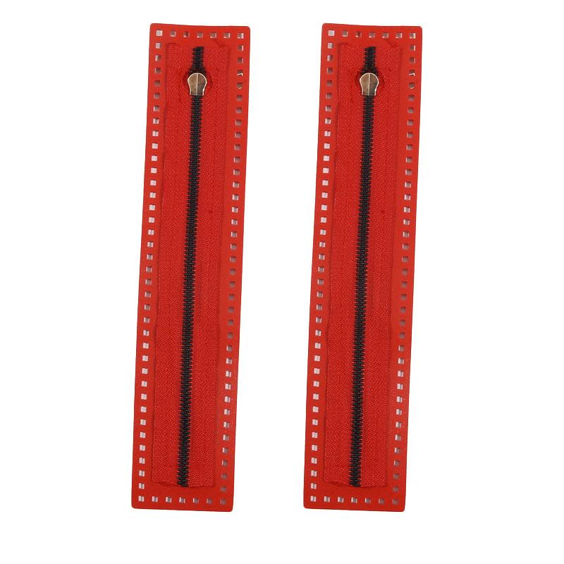 1/2pcs 27cm Long Leather Zipper Useful For Crochet Bag Hardware Soild Zipper Sewing Accessory Useful Handbag PU Leather Zipper