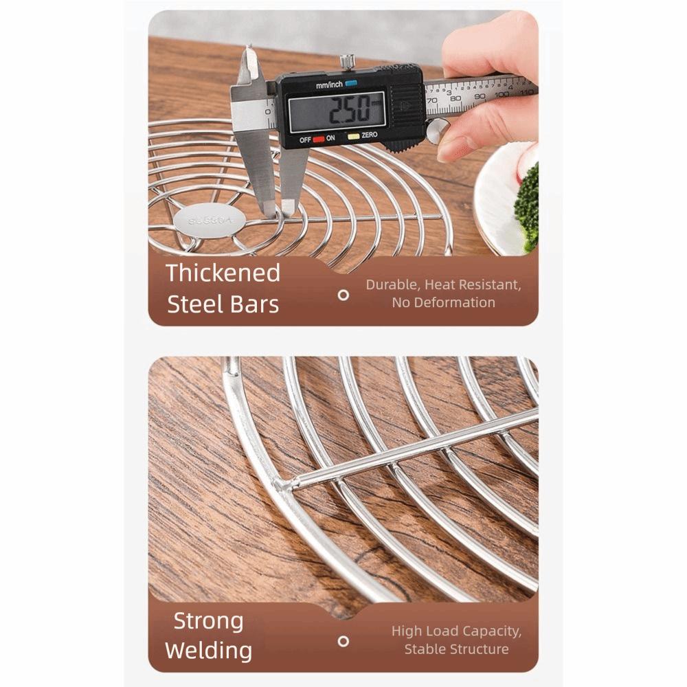 Thickened Food Steamer Shelf Heighted Foot Kitchen Steamer Holder  Steaming Dumplings