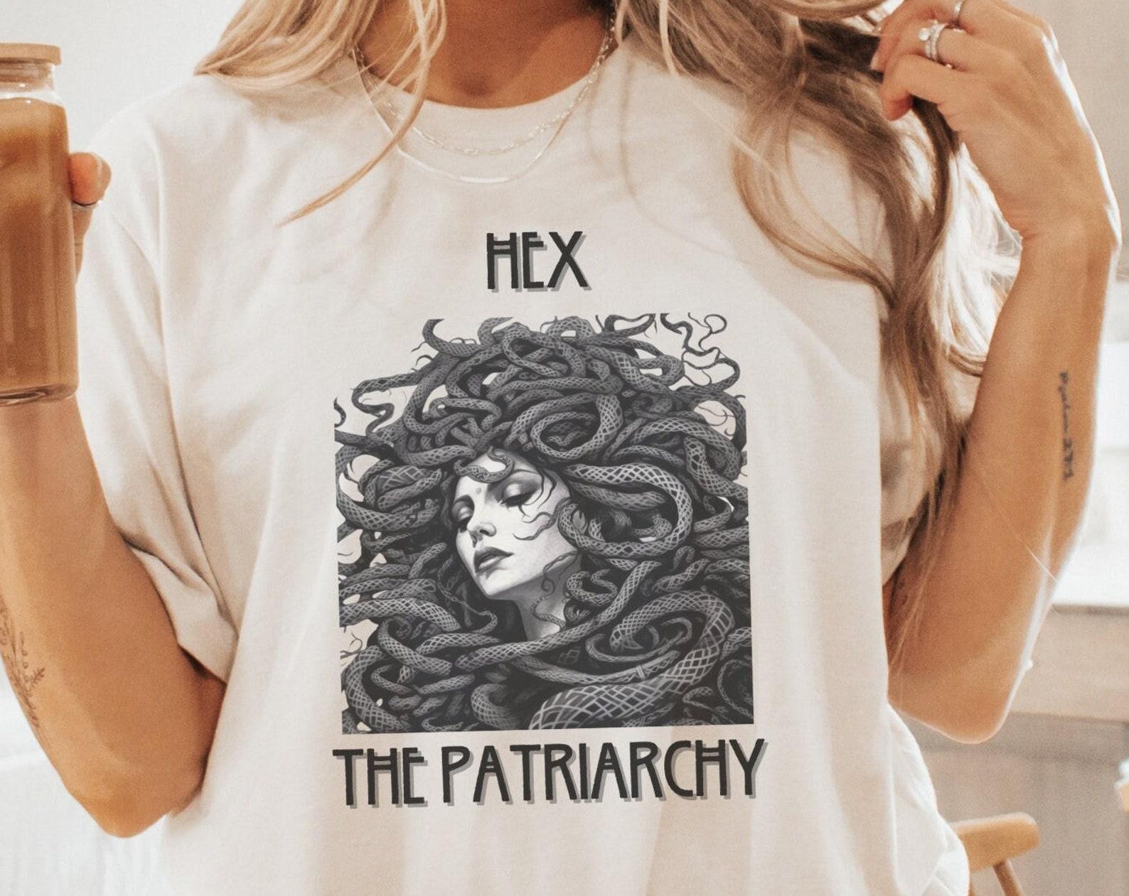 Hex The Patriarchy Medusa T-Shirt: Feminist Empowerment Tee 3XL
