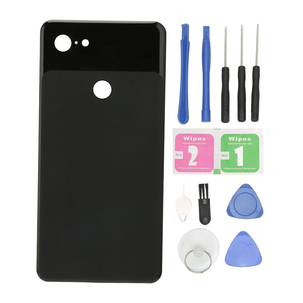 Mobile Phone Battery Back Cover Black Glass 6.3in Back Housing Door Rear Panel for Google Pixel 3XL G013D G013C
