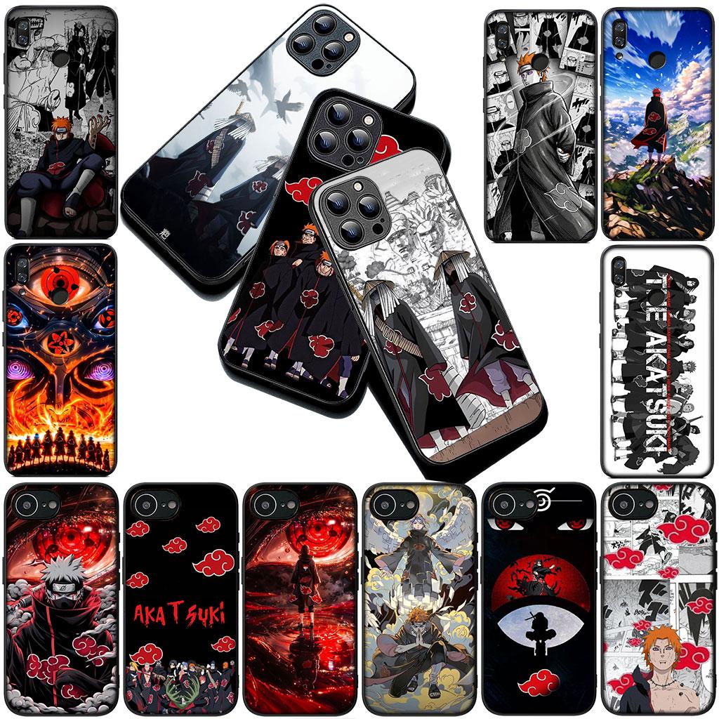 Handyhülle für Samsung Galaxy S25 S24 S23 FE Ultra Plus S7 Edge S25+ S23+ A56 5G Hülle Weiche Hülle Schmerz Narutos Akatsuki Poster