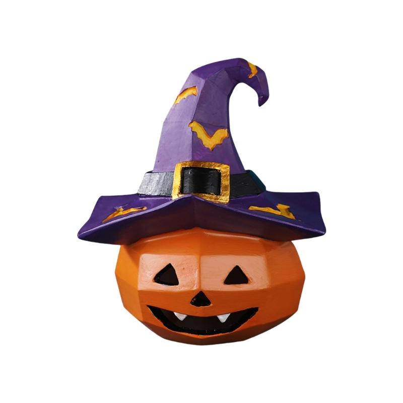 Friendly Resins Halloweens Decoration With Detailed Carveds Pumpkins And Spookys Face Design For Indoor and Outdoor Use