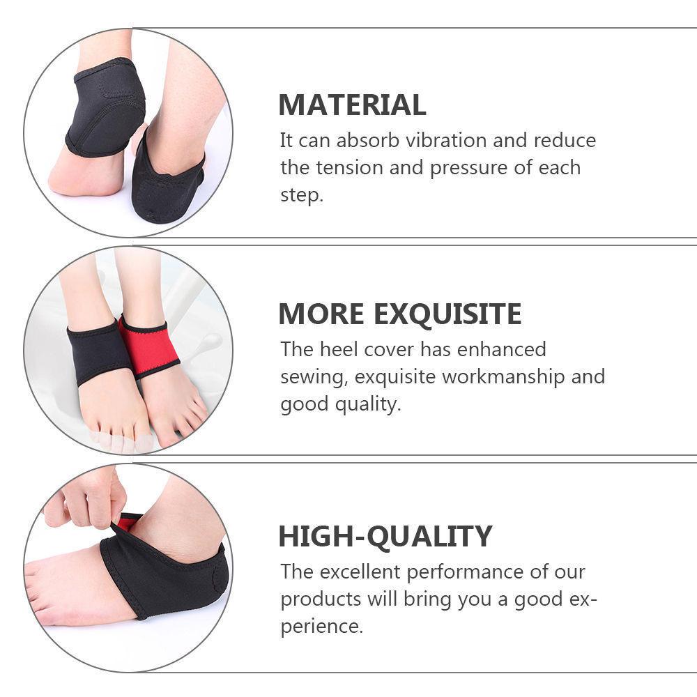 1Pair Plantar Fasciitis Heel Protectors, Heel Cushion Support for Heel Pain Relief, Achilles Tendinitis, Foot Pain, Dry Feet