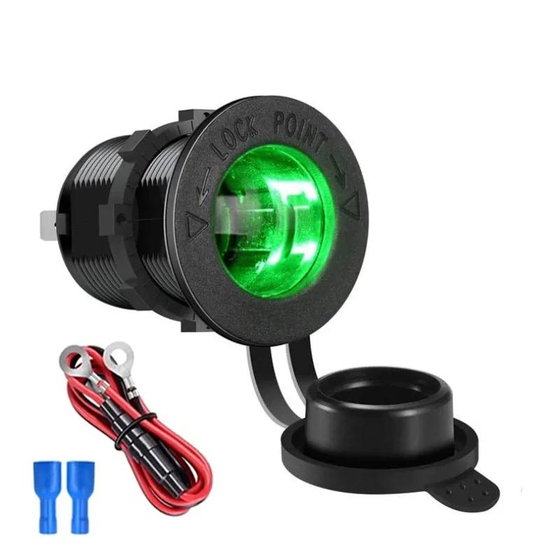 Allume-cigare de moto 12V-24V, prise de courant étanche, adaptateur de prise de courant pour bateau marin camion RV ATV