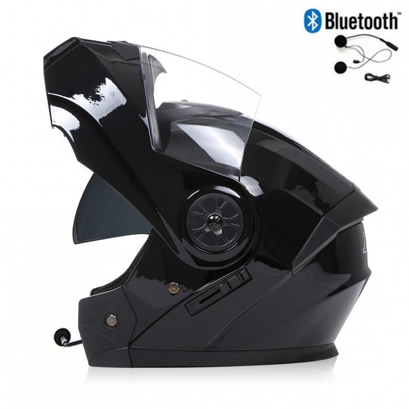 BLD Electric Bicycle Helmet Motorcycle Full Double Lens Exposed Universal Riding All Seasons