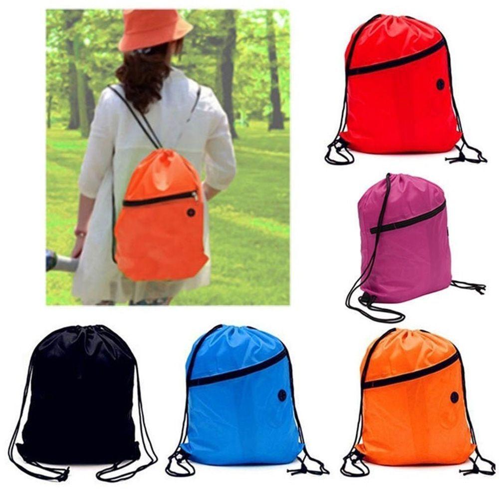 Sport Book Storage Gym School Waterproof Drawstring Bag Backpack Pack Pouch