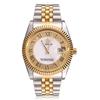 Original New REGINALD Quartz Watch Men 18k Yellow Gold Fluted Bezel Pearl Diamond Dial Full Stainless Steel Luminous Clock