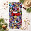 Brawl Stars Soft Beach Towel Stylish Beach Pool Towel for Summer Seaside Vacation Travel