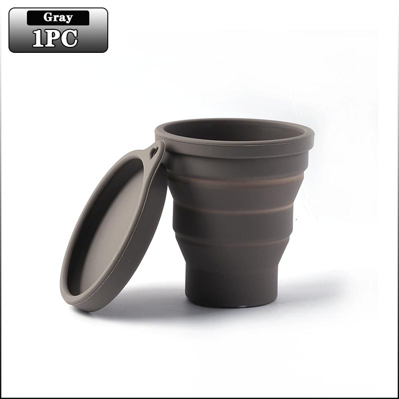 

1-4pcs Silicone Folding Bottles High Temperature Resistant Portable Creative Travel Folding Water Cup Camp Fitness Sports Kettle