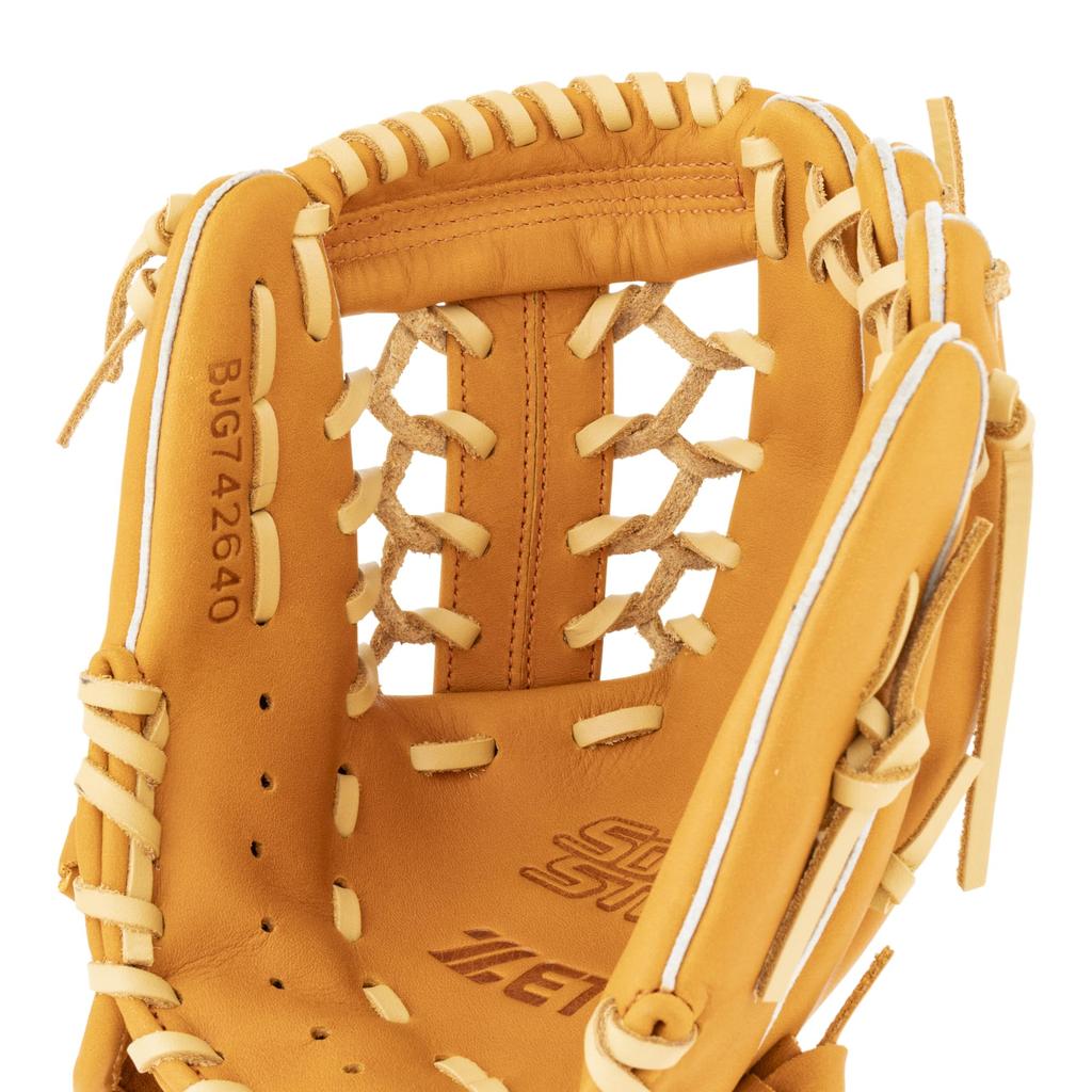 ZETT Youth Soft Steer Baseball Soft Brown x Pastel Size L heights BJG742640 Glove, All-Around, Right-Handed Throw, Brown, (For 140-155cm),