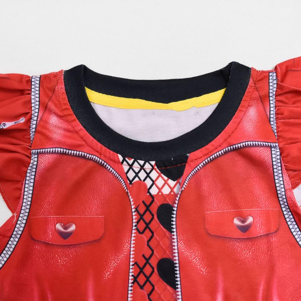 Children Halloween Print Anime Princess Dress