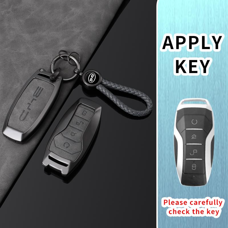 Alloy Car Key Case Cover Holder for BYD Second Song Pro Tang Dm QIn PLUS MAX Yuan Generation Atto 3 Han EV Dolphin Accessories