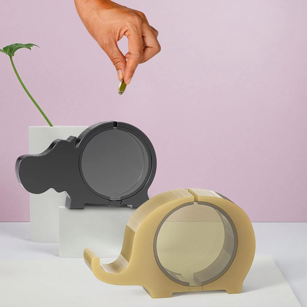 Piggy Bank Mould - Silicone Resin Mold - Elephant, Hippo, Whale - Storage & Jewelry Box - Easy De-mold